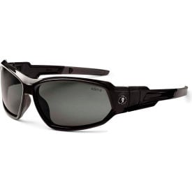 Ergodyne® Skullerz® Loki PZ Safety Glasses/Goggles Polarized Smoke Lens Black Frame