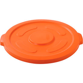 Global Industrial™ Plastic Trash Can Lid - 55 Gallon Bright Orange