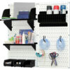 Wall Control Pegboard Hobby Craft Organizer Storage Kit White/Black 32"" X 32"" X 9""