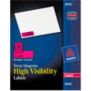 Avery® High-Visibility Laser Labels 1 x 2-5/8 Neon Magenta 750/Pack
