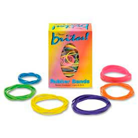 Alliance® Brites® Pic Pac Rubber Bands Assorted Sizes/Brite Colors 1.5 oz. Box