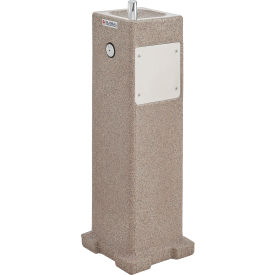 Global Industrial™ Outdoor Pedestal Drinking Fountain Rotocast Granite Finish