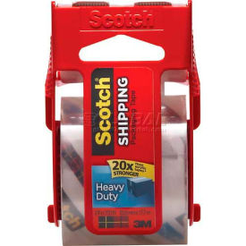 Scotch® Heavy Duty Shipping Packaging Tape w/ Dispenser 2"" x 800"" 1 Roll