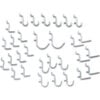 Global Industrial™ 30 Piece Peg Hook Set Small Hooks Assorted
