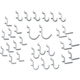 Global Industrial™ 30 Piece Peg Hook Set Small Hooks Assorted