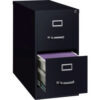 Hirsh Industries® 26-1/2"" Deep Vertical File Cabinet 2-Drawer Letter Size - Black