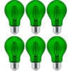 Sunlite Orange Transparent LED Light Bulb 4-1/2-Watt Dimmable 6-Pack