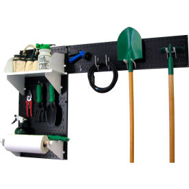 Wall Control Pegboard Garden Tool Board Organizer Black/White 48"" X 32"" X 9""