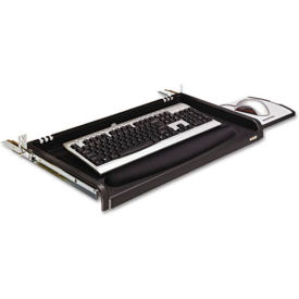 3M™ KD45 Under Desk Keyboard Drawer with Leatherette Gel Wrist Rest and Mouse Pad