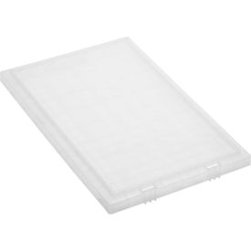 Quantum Storage Genuine Stack & Nest Tote Clear Lid Polyprolylene 18""L x 11""W x 1""H