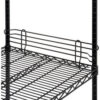 Nexel® Black Epoxy Wire Ledge 24""W x 4""H