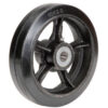 Global Industrial™ 10"" x 2-1/2"" Mold-On Rubber Wheel - Axle Size 1""