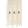 Global Industrial™ Infinity® 1-Tier 3 Door Locker 36""W x 18""D x 66""H Tan Assembled