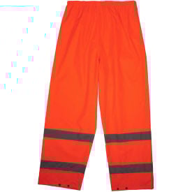 Ergodyne® 8916 Glowear® Class E Lightweight Hi-Vis Rain Pants Orange 5XL