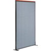 Interion® Deluxe Freestanding Office Partition Panel 36-1/4""W x 97-1/2""H Blue