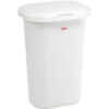 Rubbermaid® Liner Lock™ Spring Top™ Wastebasket 5l58 52 Qt White