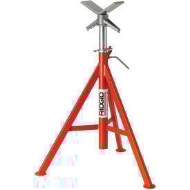 RIDGID® Model No. Vj-99 V Head High Pipe Stand 12"" Max. Pipe Capacity 28""-53"" H