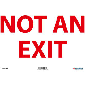 Global Industrial™ Not An Exit Sign 14''W x 10''H Pressure Sensitive Vinyl