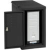 Global Industrial™ CPU Enclosed Side Car Cabinet 12""W x 22-1/2""D x 21-1/2""H Black