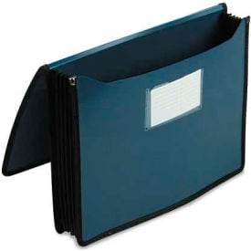 Smead® Premium 5-1/4"" Accordion Expansion Wallets Poly Letter Navy Blue