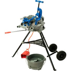 Global Industrial™ Electric Pipe Threading Machine w/ Manual Die Head 1/2"" - 2"" Capacity