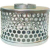 Apache 70002000 4"" FNPT Plated Steel Round Hole Strainer