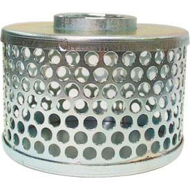 Apache 70002000 4"" FNPT Plated Steel Round Hole Strainer