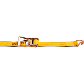 Kinedyne Cargo Control Ratchet Strap 512784 with Wire Hook - 27' x 2"" Gold