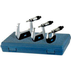 Fowler 52-229-213-0 0-3"" 3 Piece Economy Mechanical Micrometer Set