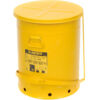 Justrite 21 Gallon Oily Waste Can Yellow - 09701