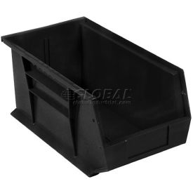 Global Industrial™ Plastic Hang & Stack Bin 14-3/4""L x 5-1/2""W x 5""H Black