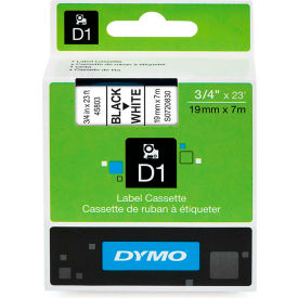 DYMO® D1 Standard Labels 3/4"" Black on White