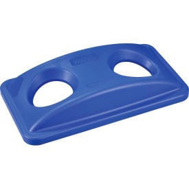 Global Industrial™ Bottles & Cans Recycling Lid Blue