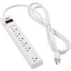 Global Industrial™ Surge Protected Power Strip 5+1 Outlets 15A 90 Joules 6' Cord