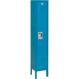 Global Industrial™ Infinity® 1-Tier 1 Door Locker 12""W x 12""D x 66""H Blue Unassembled