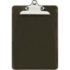Universal® Plastic Clipboard 1-1/4"" Capacity 8-1/2"" x 11"" Sheets Translucent Black