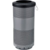 Global Industrial™ Perforated Steel Round Trash Can 20 Gallon Gray