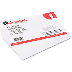 Universal Unruled Index Cards 5 x 8 White 100/Pack