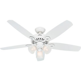 Hunter Fan Builder Plus 52"" Indoor Ceiling Fan 53236 - Snow White