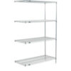 Nexel® 4 Shelf Poly-Z-Brite® Wire Shelving Unit Add On 48""W x 21""D x 63""H