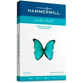 Hammermill® Laser Print Paper 11"" x 17"" 24 lb Ultra Smooth White 500 Sheets/Ream