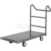 Global Industrial™ Steel Deck Platform Truck With Ergo Handle 60"" x 30"" 1400 Lb. Capacity