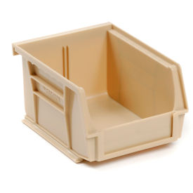 Global Industrial™ Plastic Hang & Stack Bin 7-3/8""L x 4-1/8""W x 3""H Beige