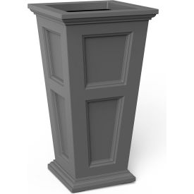 Mayne® Fairfield 28"" Tall Planter Graphite Gray