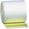 PM® SecurIT Teller Paper Rolls 3-1/4"" x 80' White/Canary 60 Rolls/Carton