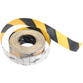Anti-Slip Traction Yellow/Black Hazard Striped Tape Roll 4"" x 60'