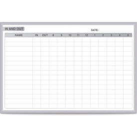 Ghent In/Out Graphic Whiteboard - Magnetic Steel Surface - 4' x 6' - Silver Frame