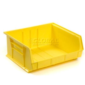 Global Industrial™ Plastic Hang & Stack Bin 14-3/4""L x 16-3/4""W x 7""H Yellow