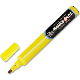 Avery® Marks-A-Lot Permanent Marker Medium Chisel Tip Yellow Ink Dozen
