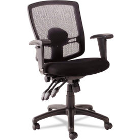 Alera® Petite Mesh Office Chair - Fabric - Mid Back - Black - Etros Series